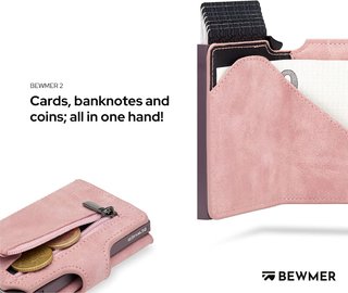 Cartera Minimalista BEWMER RFID Rosa