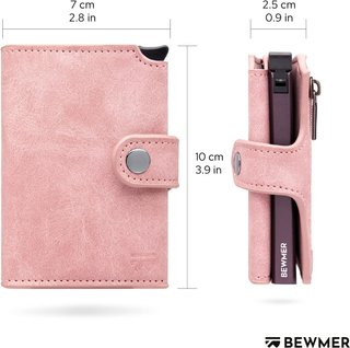 Cartera Minimalista BEWMER RFID Rosa