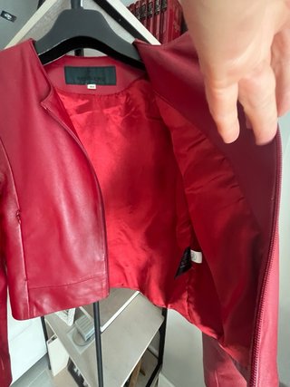 Cazadora Piel Roja Talla M