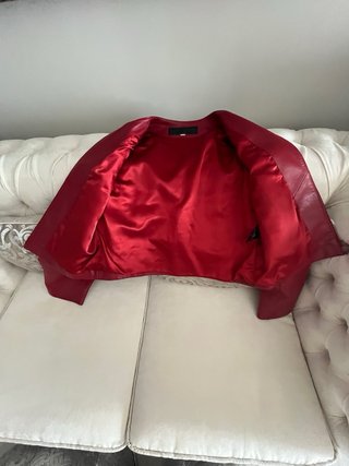 Cazadora Piel Roja Talla M