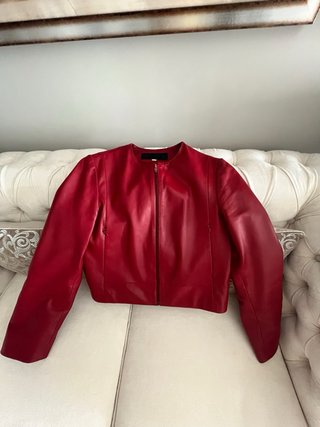 Cazadora Piel Roja Talla M