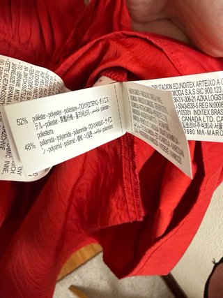 Vestido Zara Rojo XL Sin Estrenar