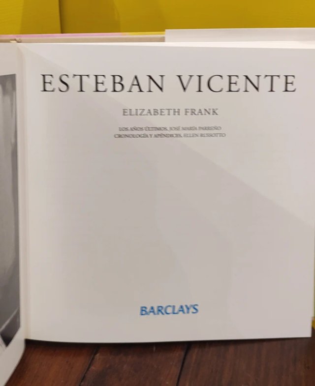 Esteban Vicente  - Elizabeth Frank.