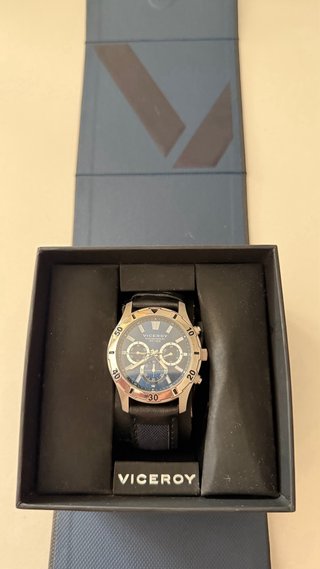 Reloj Viceroy Cronógrafo Azul y Plateado