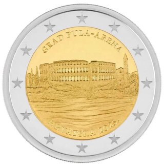 Moneda 2 euros Grad Pula-Arena
