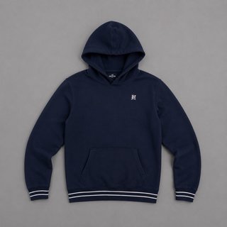 Sudadera Hollister Azul Marino con Logo