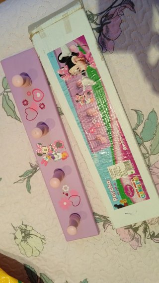 Perchero infantil madera Minnie Mouse