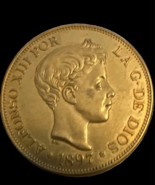 Moneda 100 Pesetas Alfonso XIII 1897