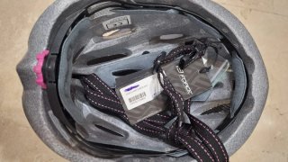 Casco Bici Blanco y Rosa Talla M