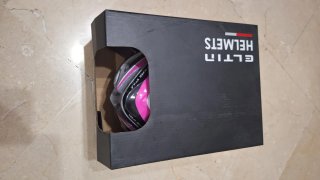 Casco Bici Blanco y Rosa Talla M