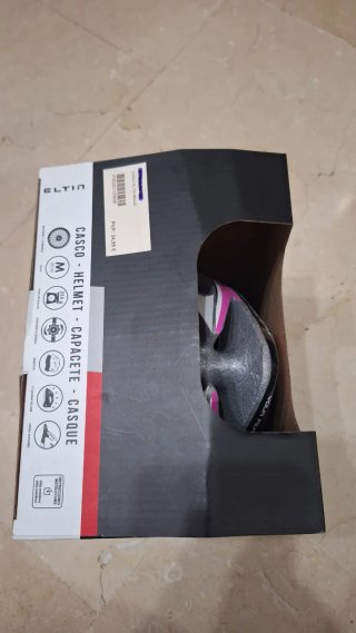 Casco Bici Blanco y Rosa Talla M