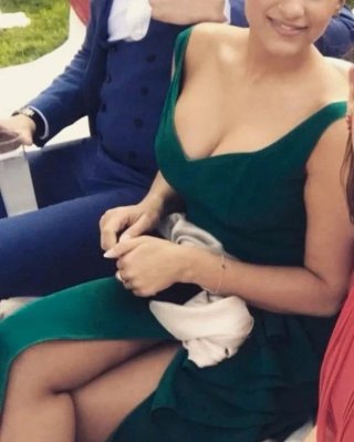 Vestido de fiesta verde