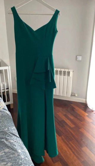 Vestido de fiesta verde