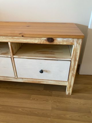 Mueble TV IKEA HEMNES 3 cajones - acabado decapado