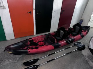 Kayak Biplaza 2+1 + Baca, Remos y Chaleco
