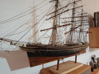 Maqueta de barco de vela