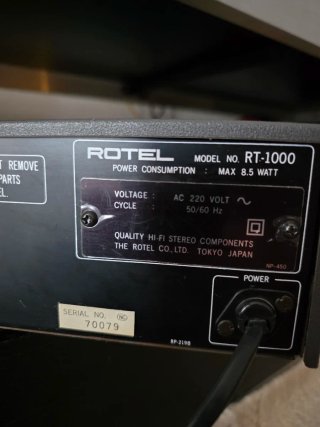 Sintonizador Rotel RT-1000 AM/FM Stereo Japon 1979