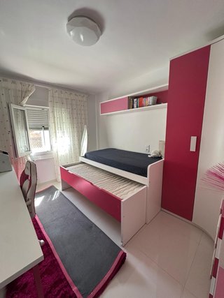 Dormitorio juvenil completo - blanco y rosa