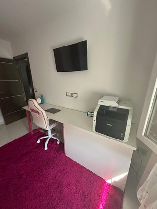 Dormitorio juvenil completo - blanco y rosa