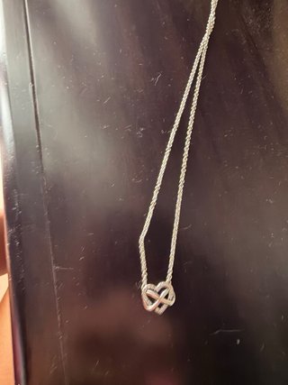 Collar Pandora Corazón Infinito Brillante