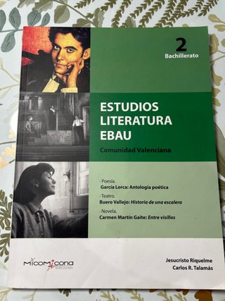 Estudios literatura EBAU, 2 bachillerato, Comun...