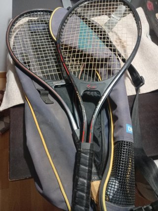 Raquetas de tenis y funda
