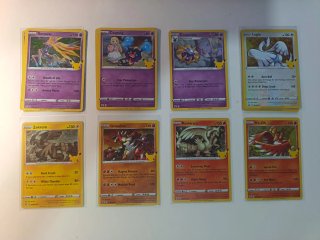 Lote Cartas Pokémon 25 Aniversario