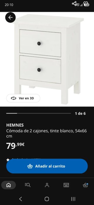 2 Mesitas de noche Ikea Hemnes