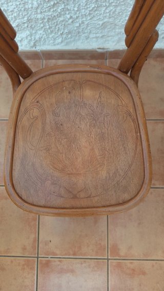 Set di cinque sedie in stile Thonet, perfette
