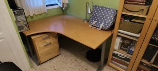 Mesa Escritorio Ikea color Nogal