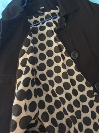 Gabardina H&M Negra