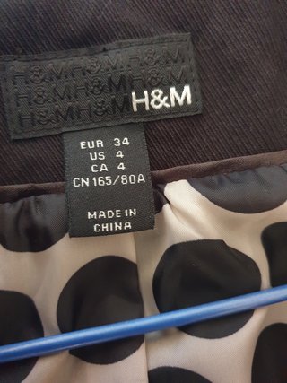 Gabardina H&M Negra
