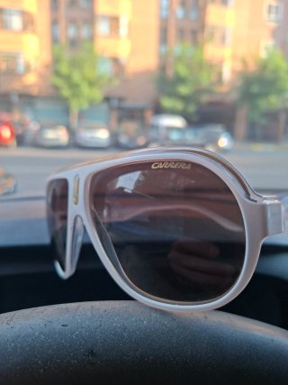 Gafas de sol Carrera blancas y marrones