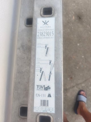 Escalera Kettal Aluminio 2x15 EN-131