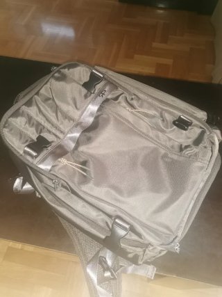 Mochila PARFOIS marrón y gris