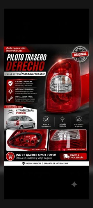 Piloto trasero derecho Citroën Xsara Picasso