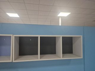 2 Estanterías 3 huecos modular blanca y azul