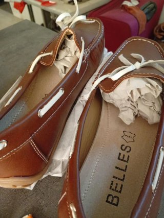 Náuticos Belles Piel Talla 45 Marrón