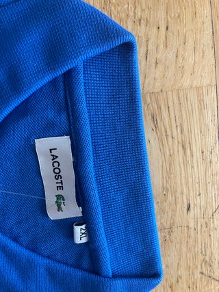 Polo Lacoste Azul Talla 2XL