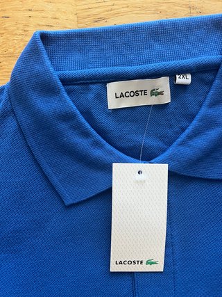 Polo Lacoste Azul Talla 2XL