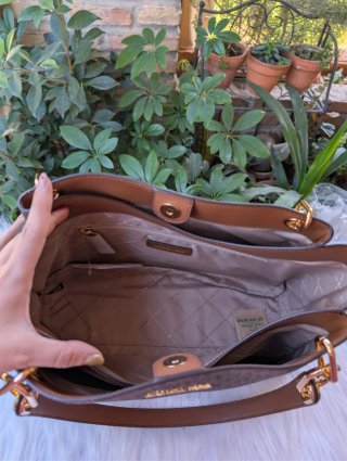 Bolso Michael Kors Marrón y Dorado