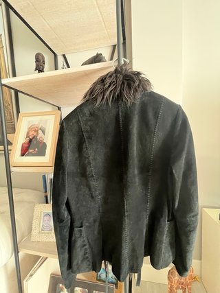 Cazadora Ante Negro Mango T. L