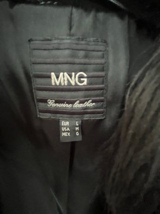Cazadora Ante Negro Mango T. L
