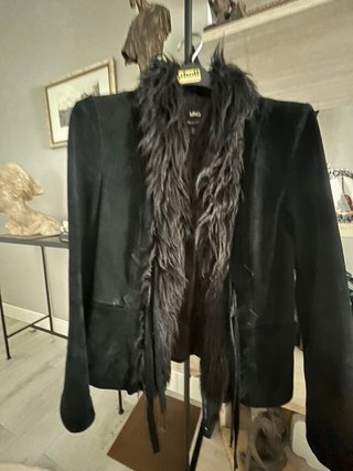 Cazadora Ante Negro Mango T. L