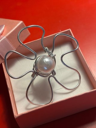 Anillo flor de perla