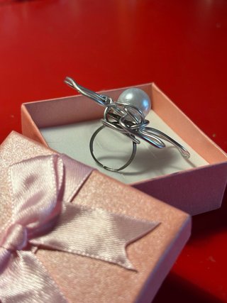 Anillo flor de perla