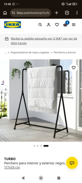 Perchero burra Ikea "Turbo"