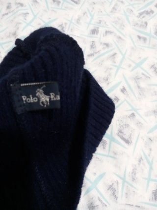 Cappello lana costine blu Polo Ralph Lauren