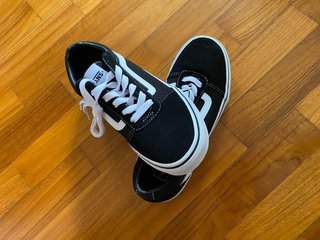 Scarpe Vans Ward nere bianche sneakers donna