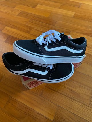 Scarpe Vans Ward nere bianche sneakers donna